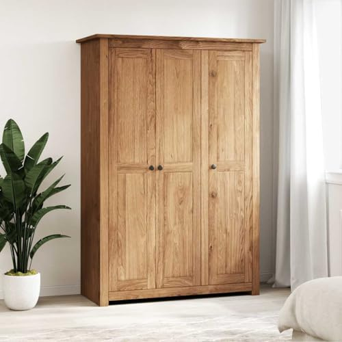 Genérico Armario de 3 Puertas Madera Pino Panamá Range 118x50x171,5 cm