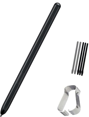 Stylet S Pen de Remplacement pour Samsung Galaxy Z Fold 3 5G, Noir | Galaxy S Pen Fold Edition Stylet Tactile compatible Samsung Galaxy Z Fold 3 Stylet, avec plumes, noir