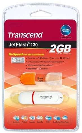 Transcend 2 Go Clé USB JetFlash 130 TS2GJF130