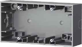 Hager K5 – Sockel 2 Elemente Horizontal