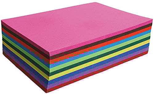 Clairefontaine 455299C - Lote de 40 hojas de cartón fotográfico (papel reciclado, 50 x 32,5 cm, 270 g, ideal para actividades de grupo) 1 paquete de colores surtidos