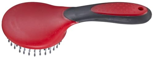 Tough 1 Great Grip Mane and Tail Brush, Red