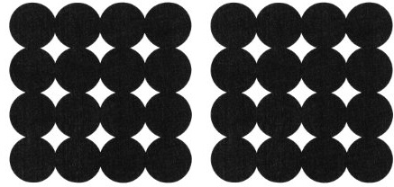 Premier Housewares 1203551 Circle Design Placemats - Set of 2, Black