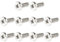 sourcingmap 10 Pcs Universal TV Mounting Screws Hardware Kit, M4 x 10mm Rack Mount Screws Work with Any Computer TV Wall Bracket, Monitor & TV Stand