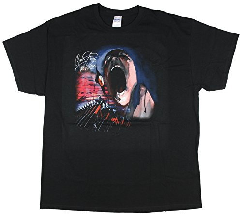 Pink Floyd - Mens Hammer March with Face T-Shirt, Small, Black