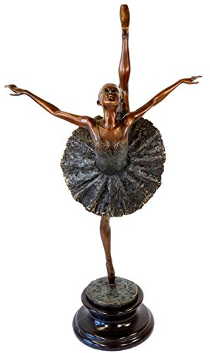 Tänzerfigur - Moderne Ballerina Skulptur - Edgar Degas - Tänzerin - Kunst - Skulpturen kaufen - Bronzefigur - Statue - Home Deko