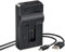 Hama Chargeur USB Travel (pour GoPro 5, 6 et 7, temoin à LED pour l'état de charge, comprend un chargeur USB Travel + un câble USB) Noir