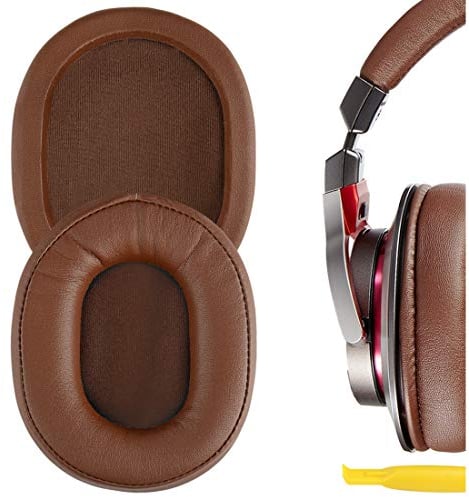 Geekria QuickFit Ersatz-Ohrpolster, kompatibel mit ATH M50X, M50xBT2, M50XBT, M50, M40X, M30, M20, M10, ATH-MSR7 Kopfhörern, Reparaturteile (braun)