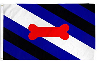 AZ FLAG - Drapeau Puppy Pride fierté du chiot Cuir - 150x90 cm - Drapeau Lgbt - Bone Dog Pride 100% Polyester Avec Oeillets Métalliques Intégrés - Pavillon 110 g