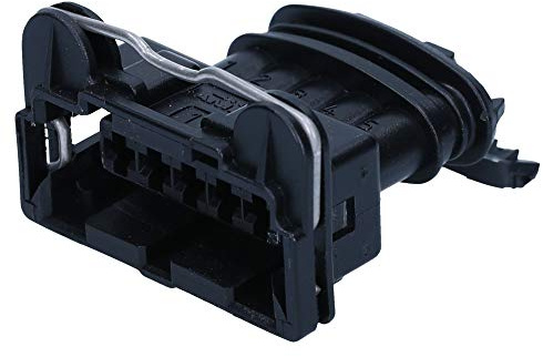 Kalitec Lot de 10 Boîtiers Femelles AMP JPT 5 Broches - Connecteur Plat | Terminal broche pour automobile et véhicules spéciaux, acier inoxydable, système d'étanchéité IP54, section 0,5-2,5 mm²