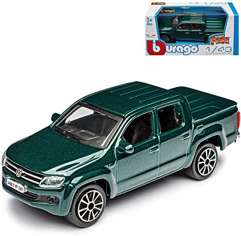 NEW Volkwagen Amarok Pick-Up Grün Ab 2010 1/43 Burago Modell Auto