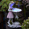 Fairy Solar Lights Outdoor Garden Ornaments, Fairy Solar Water Features for Garden, Angel Solar Powered Garden Water Feature, Angel Statue Figurine for Home Yard Outdoor Decorative (A)