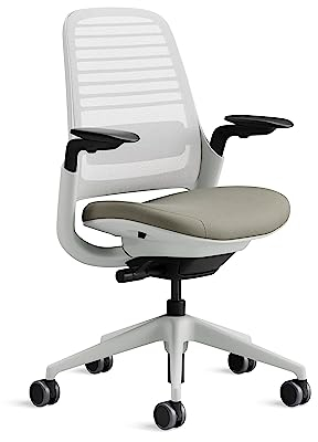 Steelcase Series 1 Ergonomischer Bürostuhl mit LiveBack Lumbalstütze und 4D-Armlehnen Trüffel