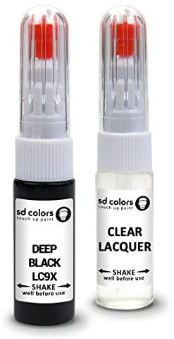SD COLORS Lackstift LC9X Deep Black Brush Repair Fix (Lack + Lack)