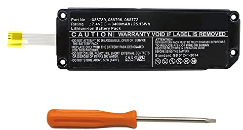 SCESMIA Battery for Bose Soundlink Mini 2 088772 088789 088796 7.4 V Li-ion 3400 mAh