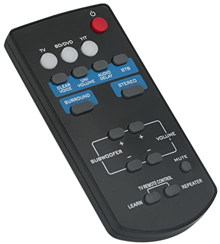 FSR60 WY57800 Replacement Remote Control Fit for Yamaha Sound Bar Front Surround System ATS-1010 YAS101 YAS-201(Soundbar YAS-CU201,Subwoofer NS-WSW40)
