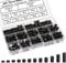 Evemodel Guarnizione in plastica ABS Rondella nera Distanziatore tondo (200PZ M5)