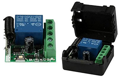 Bumdenuu 12V 1CH 433MHz Interruptor de control remoto inalambrico universal Receptor de Rele de RF 433 MHz Modulo de boton transmisor Diy Kit