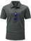 YSENTO Herren Poloshirts Kurzarm Polohemd T Shirts Golf Polo Slim Fit Tennis Polo T-Shirts mit Tasche(Dunkelgrau,S)