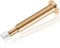 KOLAKO Door Stoppers, Gold Door Stop, Wall Mounted Long Adjustable Metal Door Holder with Rubber Tip Bumper, Brushed Stainless Heavy Duty Doorstop for Skirtings, Wall Protector