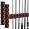 Goture Angelrutenhalter zur Wandmontage, vertikaler Angelrutenhalter, Angelrutenhalter für bis zu 6 Ruten oder Combos, Angelrutenhalter zur Aufbewahrung (Schwarz -12 Löcher)