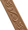 Jodimitty Frise Murale Adhesive Cuivre 230cmx4.8cmx6mm Imperméable 3D Motif Dentelle Moulure Decorative Autocollante, Moulure Plafond, Bordure de Garniture Murale, Ligne d'angle