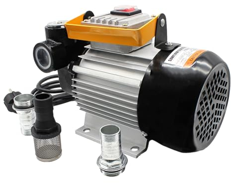 Elektrische Dieselpumpe Selbstansaugend Komplett Set, Automatische Zapfpistole Mit Drehgelenk Schlauch ZäHlwerk Bequemes Tanken DieselföRderung