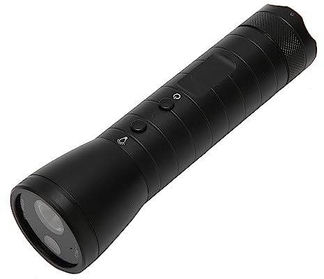 Flashlight Video Camera, IP66 Waterproof LED Flashlight Recorder, 1080P HD Video Camera, 2200mAh Rechargeable Tactical Torch for Vehicle Inspection, Camping, Emergency