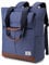 VX VONXURY Laptop Backpack for Men Water Resistant 15.6Inch Tote Backpack Women Wide Open Convertible School Backpack for College Work (Blue)