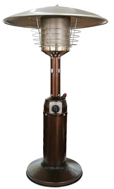 Gguwug Portable table top Gas Patio Heater, Outdoor Stainless Steel Home Burner, Propane Or Butane Gas Bottle Low Energy, for Gazebo Garden Camping