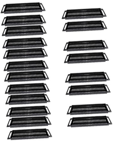 JECOMPRIS 20 Pcs Rack for Anti-static Anti Static Bar Bracket Dual- Ear Anti- Static Rack Anti-static Material Rack Anti Static Rack Antistatic Rack Antistatic Pcb Rack Pcb Holder Rack Black