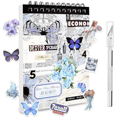 470 Stück/50 Blatt Scrapbooking Sticker Set Scrapbooking Aufkleber Scrapbook Stickers Scrapbook Zubehör Sticker Fotoalbum für DIY Scrapbook Zubehör Fotoalbum Notizbuch Journal
