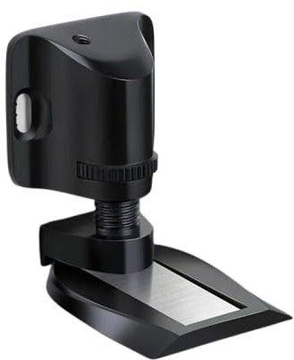 PacuM Adjustable Door Stop, Invisible Magnetic Door Stopper Heavy Duty Metal Door Stop Floor Mounted with 3M Double-Sided Adhesive Tape and Screws for Various Door Types, Floor Fixed (Black)