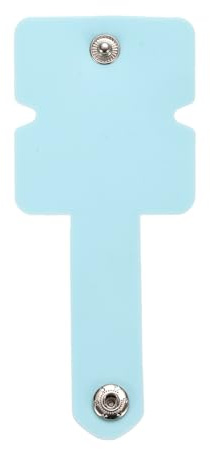 sourcing map Earphone Wrap 12 x 5cm Silicone Cord Organizer Earbuds Holder Clips Headphone Cord Winder Manager Cable Straps, Light Blue
