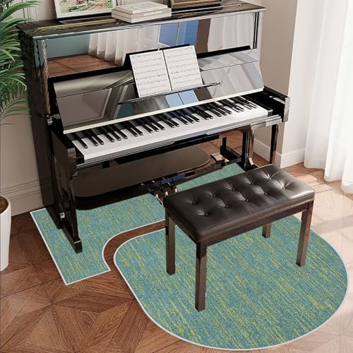 JaevKwzy Klavier Schalldichte Bodenmatte, klavierteppich Schallschutz, schalldämmung Boden Teppich, Klavier-Akustikteppichs, schalldämpfende Pads, Klavierunterlage Anti Vibration Matte