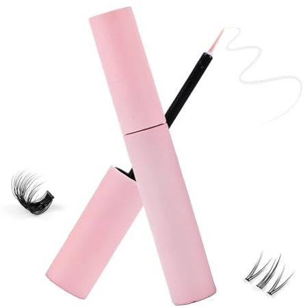 Cluster Lash Glue - Lash Glue for Eyelash Extensions - Strong Eyelash Glue Waterproof & Long Lasting - Lash Extension glue for Cluster Lashes Suitable for All Day Wear