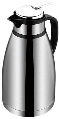 KIKYKUBBLETASW Théière Isotherme Premium Boissons Chaudes Anti-fuites Acier Inoxydable avec poignée Ergonomique Théière Isotherme réutilisable for Boissons Chaudes(3L,24H Insulation)