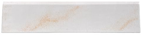 Generico Battiscopa gres porcellanato per Interni Esterni 1' Scelta Made in Italy Effetto Marmo calacatta con Sfumature Oro 8 x 33,5 cm spess 0,7 mm Vendita Fa Riferimento a 1 Singolo Pezzo