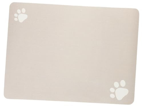 Yardwe Absorbant pour Dérapant pour Gamelles Chat Sèche Rapidement Protège Sol