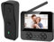 TKMARS Sonnette sans Fil avec Caméra 1080P et Écran 4.3, Visiophone Vidéo sans WiFi, Détection de Mouvement PIR, Interphone Bidirectionnel, Vision Nocturne, sans Application ni Abonnement, Noir