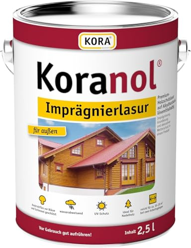 KORANOL Imprägnierlasur, Kastanie, 5 Ltr