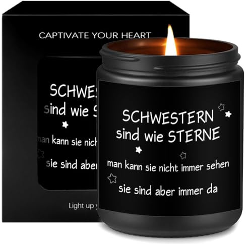 Geschenke Für Frauen Duftkerze Kerzen Schwester Geschenk Beste Freundin | Geburtstagsgeschenk Dankeschön Geschenk Klein Duftkerzen Im Glas Entspannung Freundschaft The Gift Lavendel Kerze