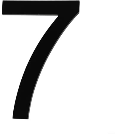 Home Address Number Floating Style 8 Inch Size for Garage Gate and Wall Mounting with Sturdy Materials (H)