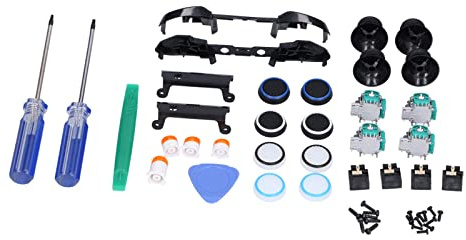 SPYMINNPOO Game-Controller-Reparatursatz, ABS-Teile für One S Modell 1708, Analog-Drift mit Werkzeugen Reparieren und Kopfhöreranschluss Ersetzen