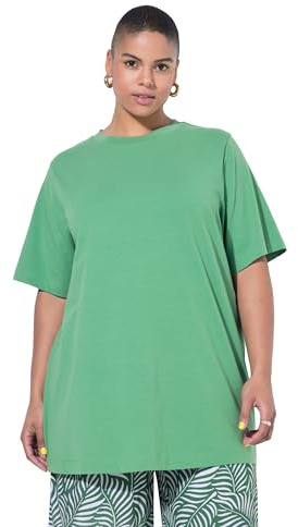 Studio Untold Damen große Größen Übergrößen Plus Size Longshirt, Langer Classic Shape, Halbarm grün 50+ 794475435-50+