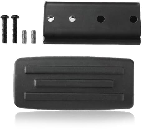 Lecreatekit Lot de 2 pédales de repose-pieds de frein étendues pour Can-Am pour Ryker 600 900 Rally Sport, kit d'extension de repose-pieds en caoutchouc avec vis, noir