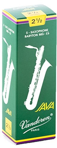 Vandoren Blatt Bariton Saxophon Java Stärke: 2 1/2
