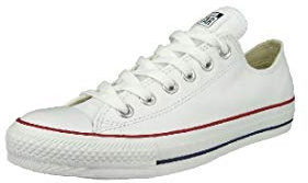 Converse All Star Low Leather Trainers Optical White - 4.5 UK