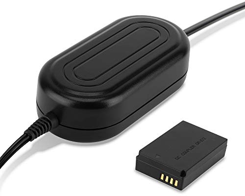 subtel® Netzteil ACK-E12 für Canon EOS M EOS M10 M100 M50 Mark II (CA-PS700 + DR-E12) Kamera, Camcorder ca. 3m + Akku Dummy DC Kuppler Netzadapter Stromkabel Gleichstromkuppler Koppler Kupplung