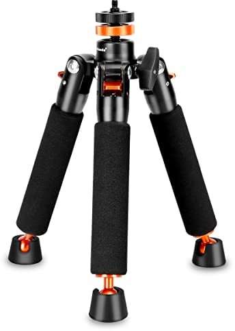 Koolehaoda A3 Mini Stativ mit 1/4 und 3/8 Schraubhalterung, Universal Einbeinstativ Basis Einbeinstativ Unterstützung
